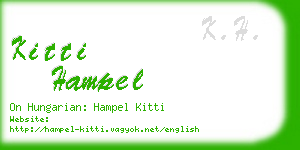 kitti hampel business card